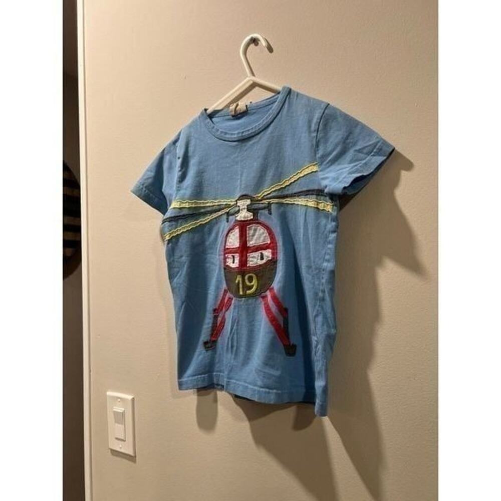 Mini Boden helicopter boys shirt size 7-8